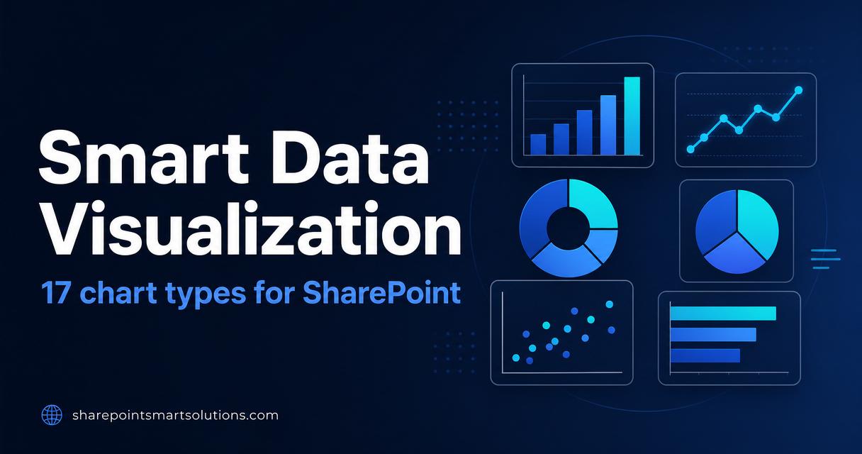 Sharepoint Visual Data SharePoint Charts & Dashboards Web Part — Free, 17 Chart Types